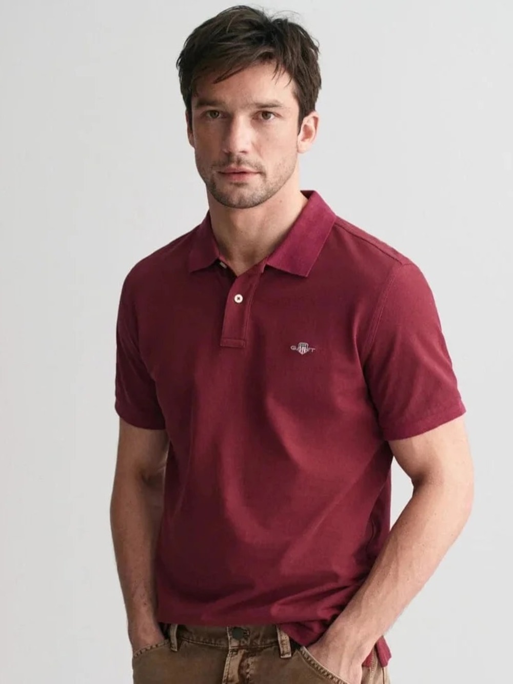 GANT Regular Fit Shield Pique Polo Shirt Mens XL